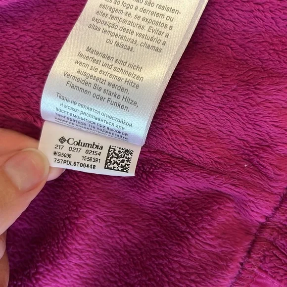 Columbia Girls Hooded Partial Fleece Jacket, XXS (4/5) - Picture 8 of 9